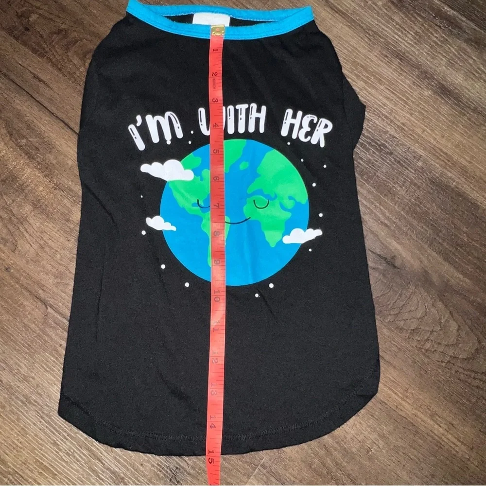 Wag-a-tude Pet “I’m with her” t-shirt